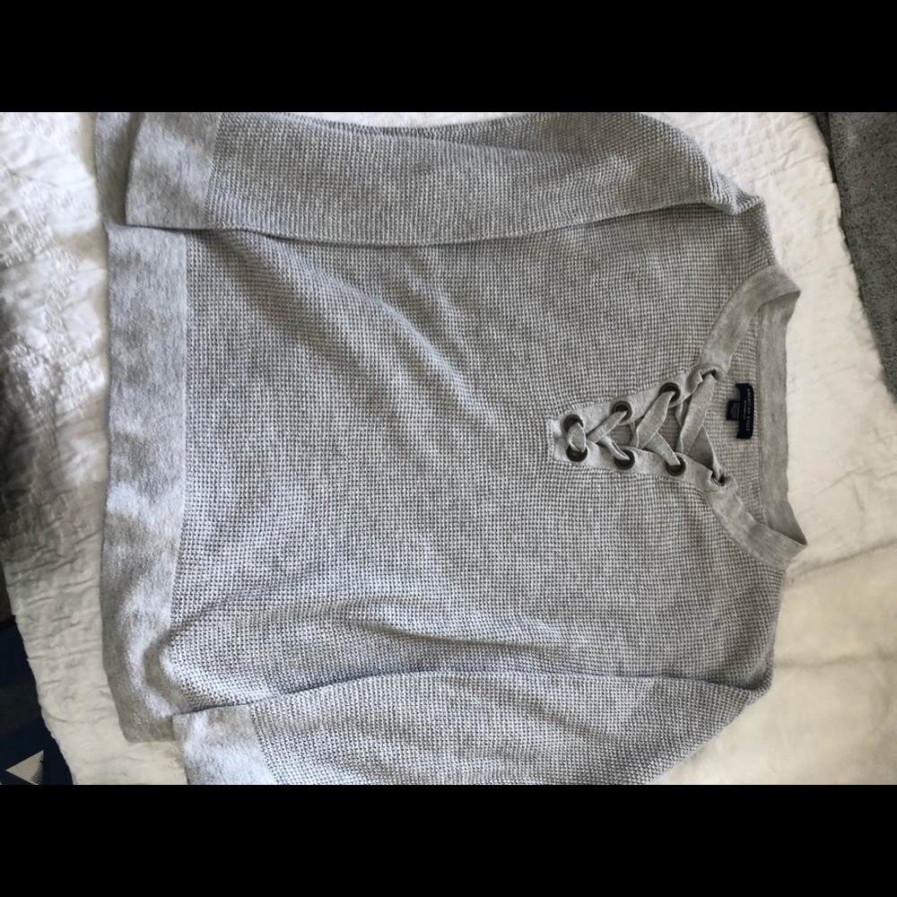 American Eagle Waffle Sweater